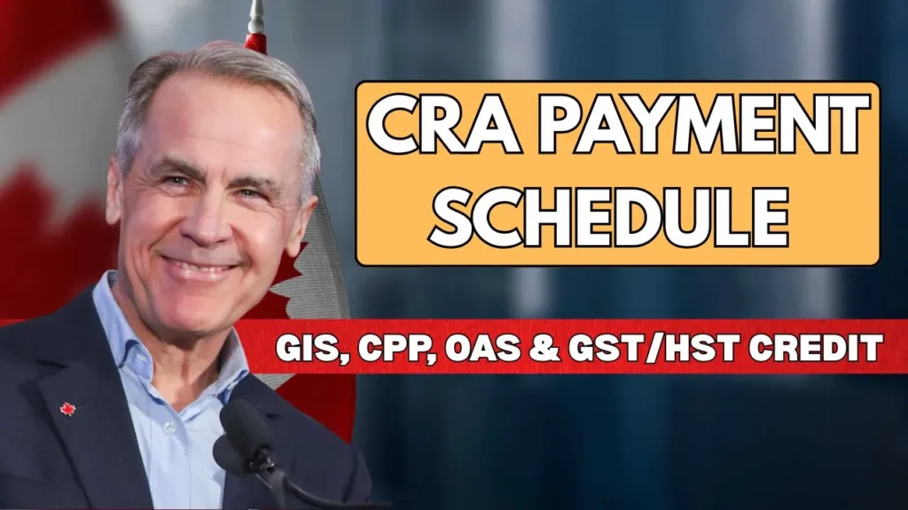 CRA Payment Dates January 2026 GIS, CPP, OAS & GSTHST Credit Payment